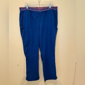 Med Couture Touch Blue Scrub Pants XL